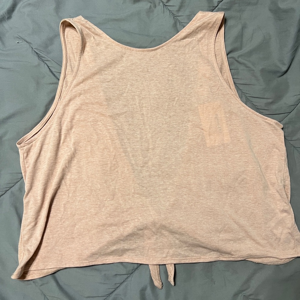 Sleeveless Crop Top With Open Back